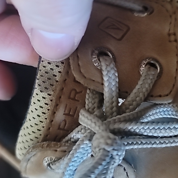 Kids sperry boat shoes. A few stains as shown in photos tons of life left! - Picture 4 of 8